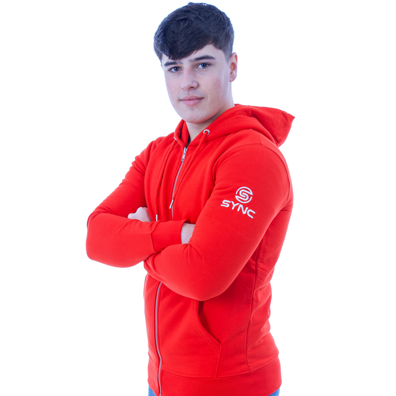 Neutral Organic cotton hoodie with full zip men › Red (O63301) › 20 Colors