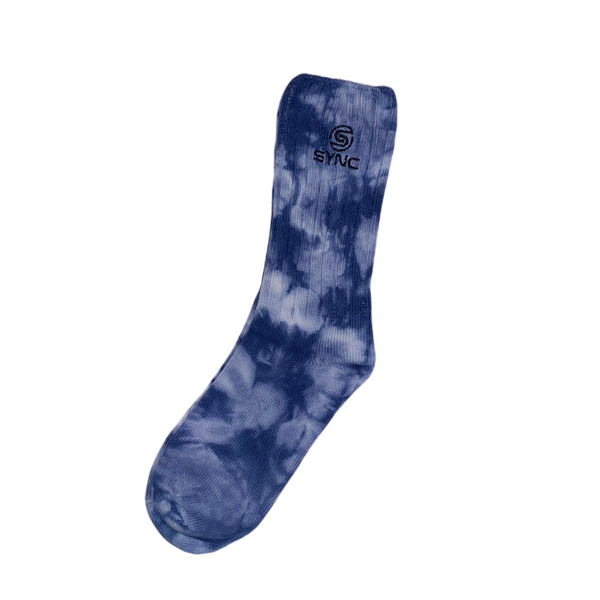 Tie Dye Socks, Navy