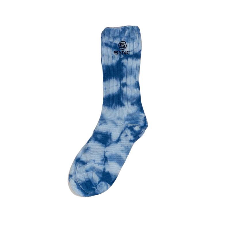 Sky Blue Tie-Dye Socks
